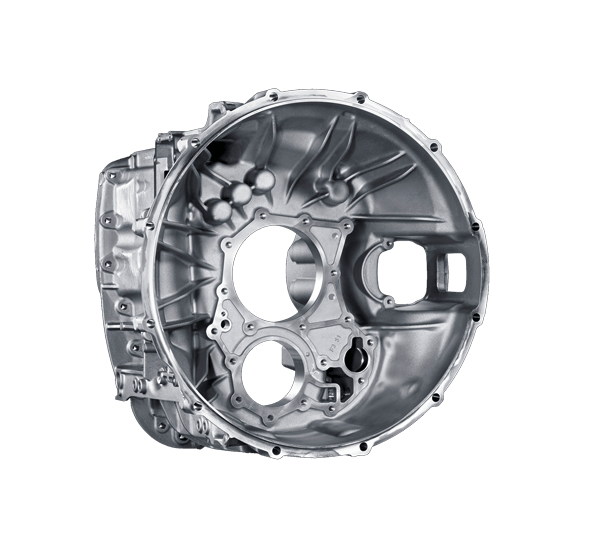 Bild eines Getriebegehäuses Ecosplit, welches von MS Powertrain für Nutzfahrzeuge gefertigt wird.