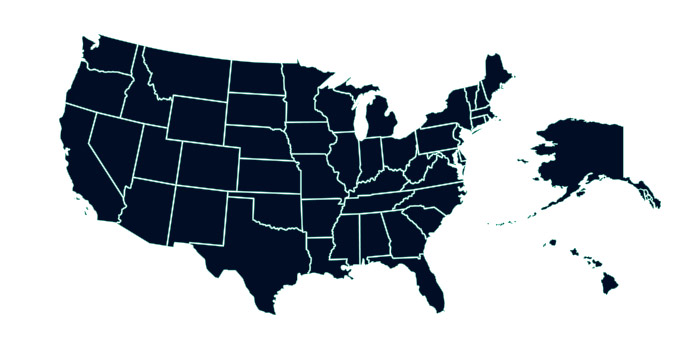 Landkarte von den USA mit dem 1997 eröffneten Standort in Fowlerverille (Michigan).